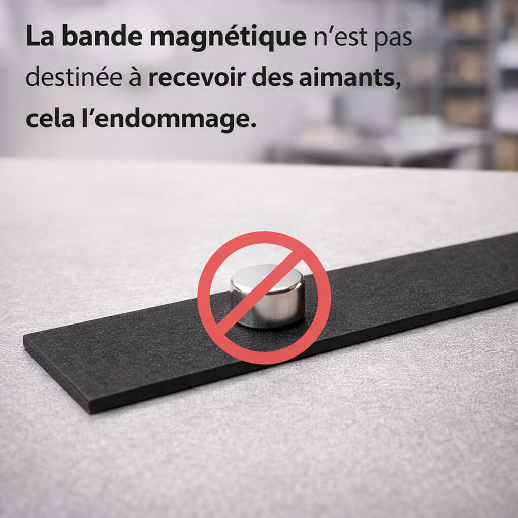 Bande magnétique autocollante 10mm x 2mm x 10mètres adhésif 3M 49 Bande magnétique autocollante 10mm x 2mm x 10mètres adhésif 3M – Image 4
