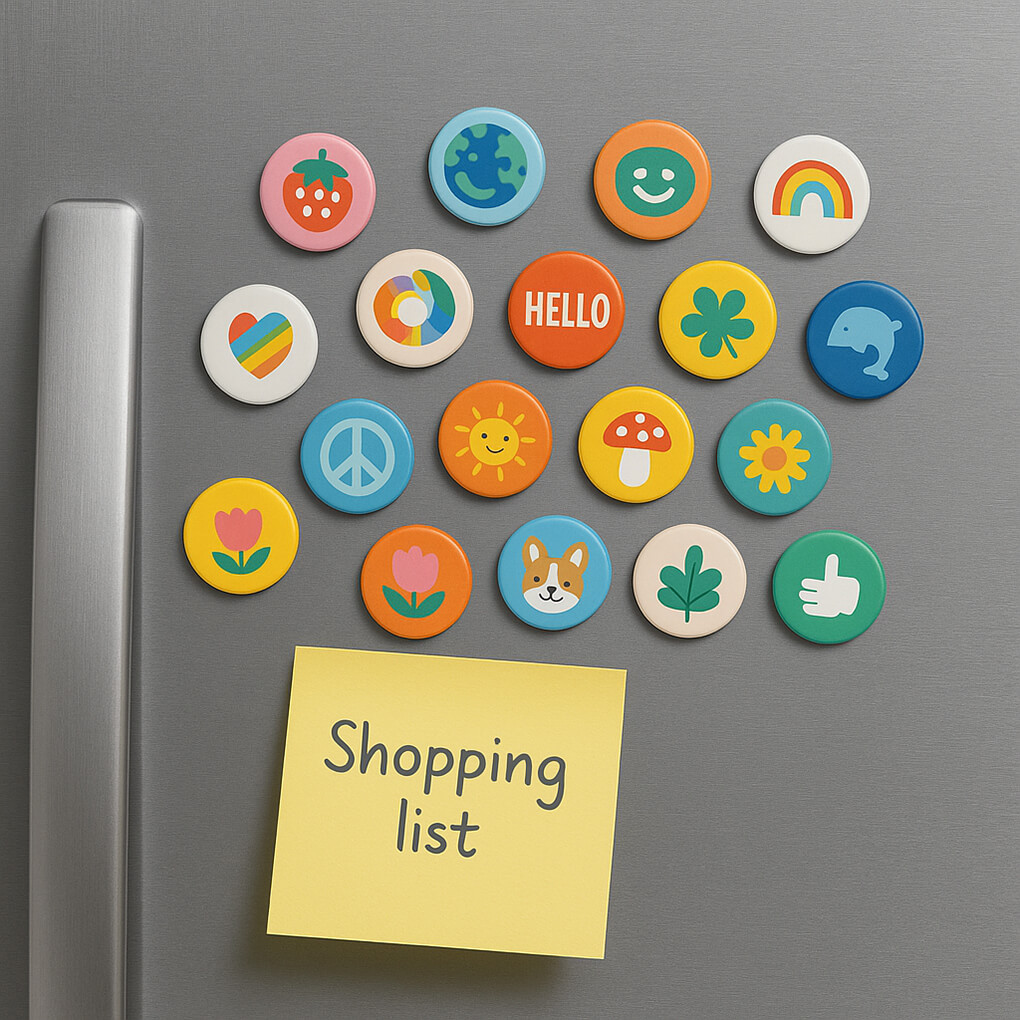 magnet badge rond ⌀ 2.5cm 50 magnet badge rond ⌀ 2.5cm – Image 5