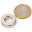 aimant néodyme anneau Øext20 x Øint10 x 5 mm, puissance 5.5Kg