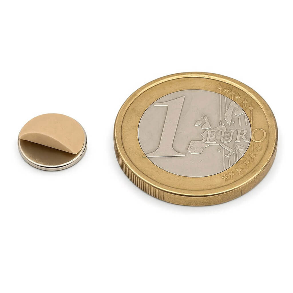 Aimant autocollant ⌀10x1mm, puissance 0.54kg