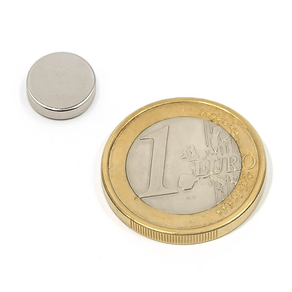 Aimant néodyme disque Ø 10x3mm, puissance 1.8kg 72 Aimant néodyme disque Ø 10x3mm, puissance 1.8kg