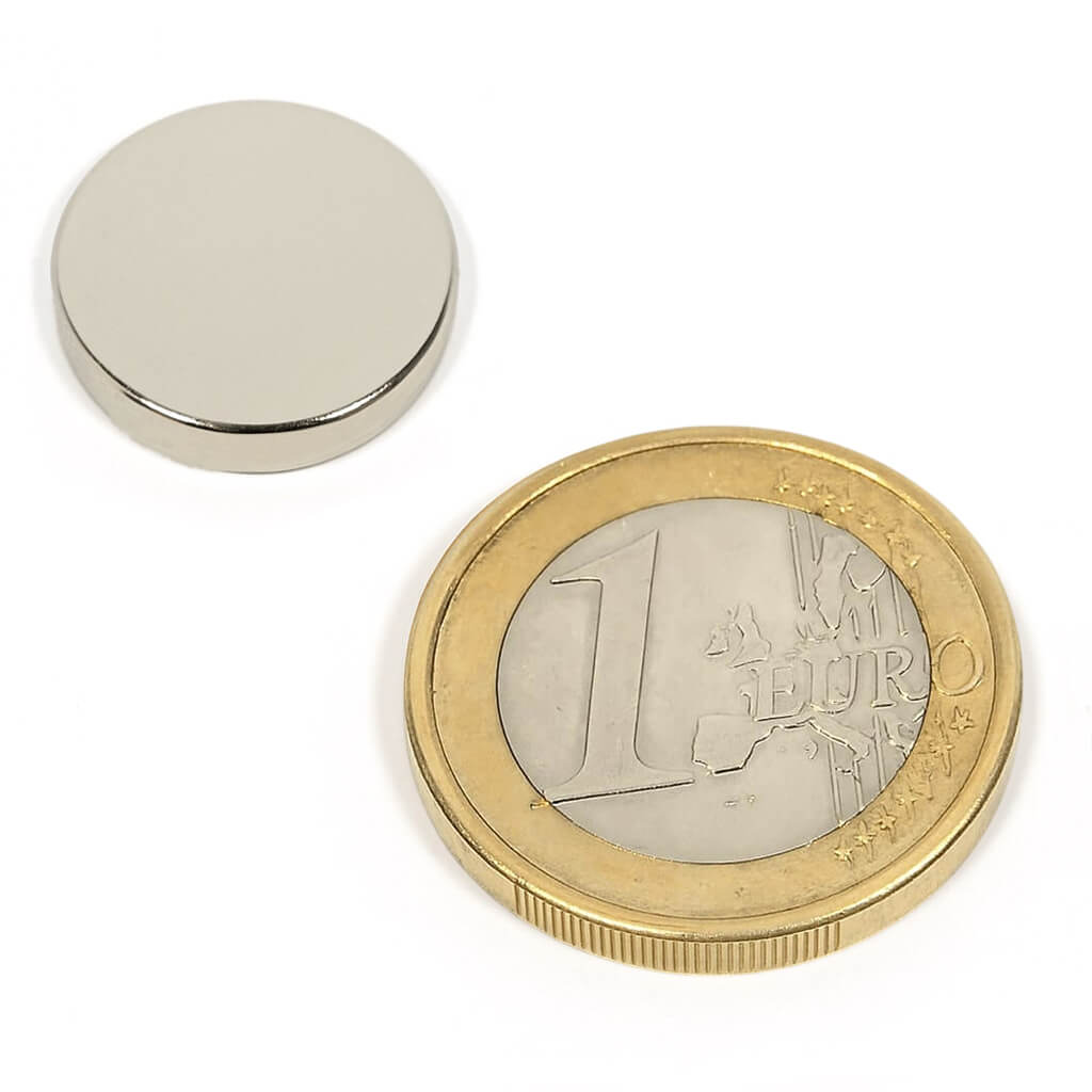Aimant néodyme disque Ø15 x 3mm, puissance 3,2kg 88 Aimant néodyme disque Ø15 x 3mm, puissance 3,2kg