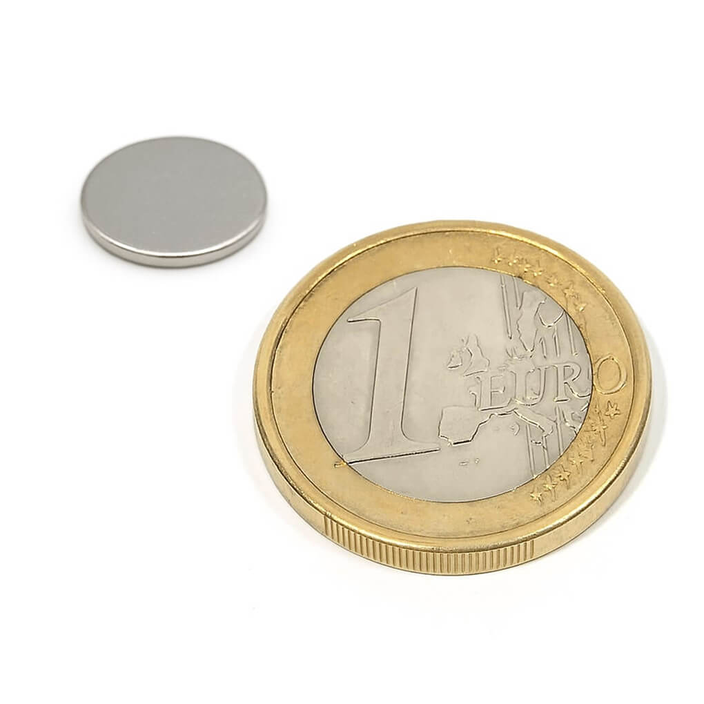 Aimant néodyme disque Ø12 x 1mm, puissance 0.770kg 78 Aimant néodyme disque Ø12 x 1mm, puissance 0.770kg