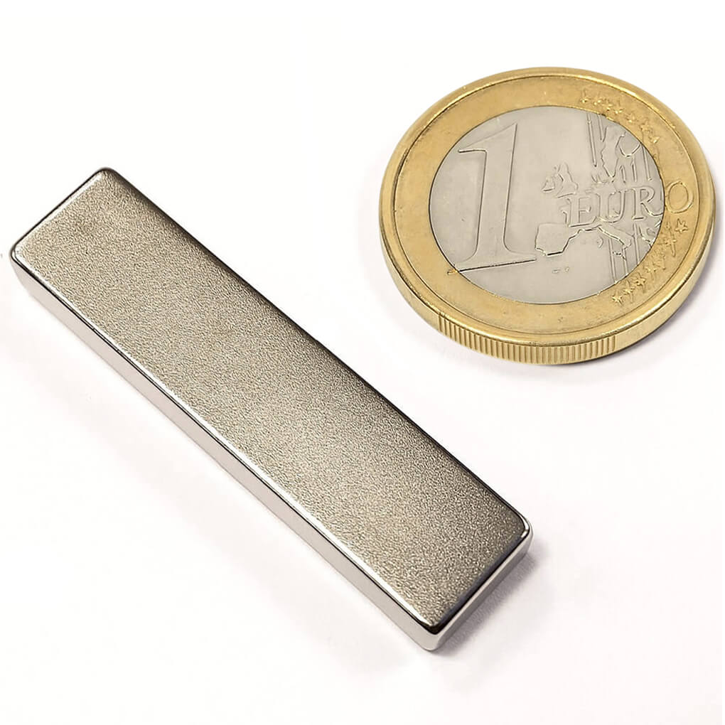 Aimant néodyme bloc 40x10x5mm, puissance 9.5kg