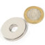 aimant néodyme anneau Øext30 x Øint10 x 5 mm, puissance 11Kg