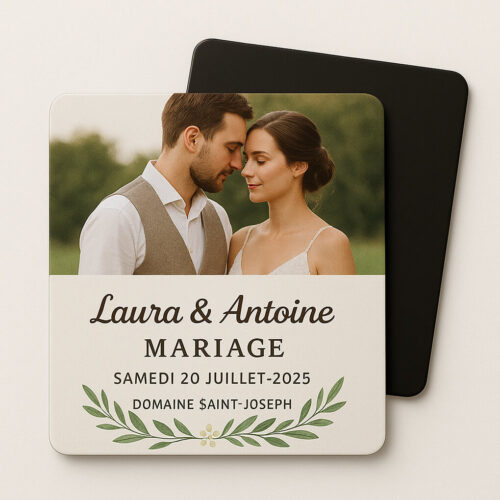 faire-part magnet rond