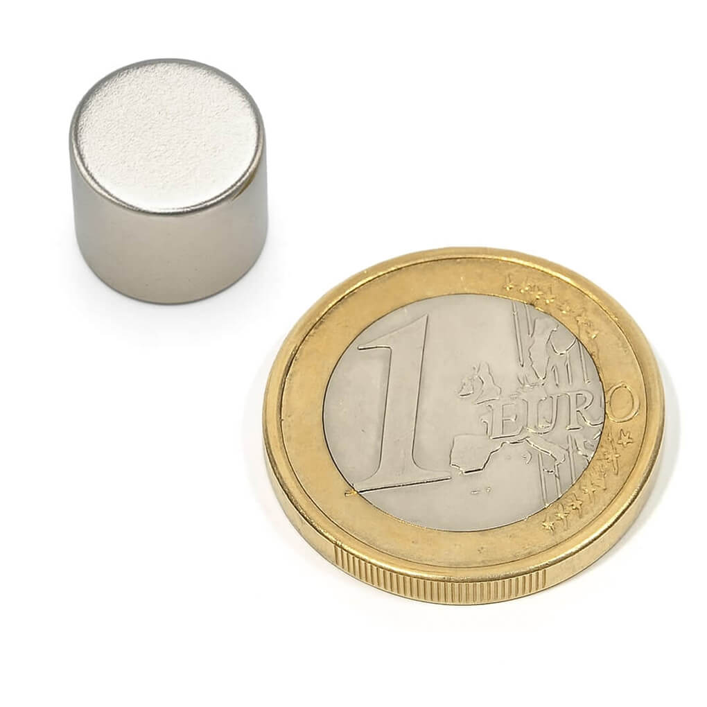 Aimant néodyme disque Ø10 x 8mm, puissance 3.6kg 75 Aimant néodyme disque Ø10 x 8mm, puissance 3.6kg
