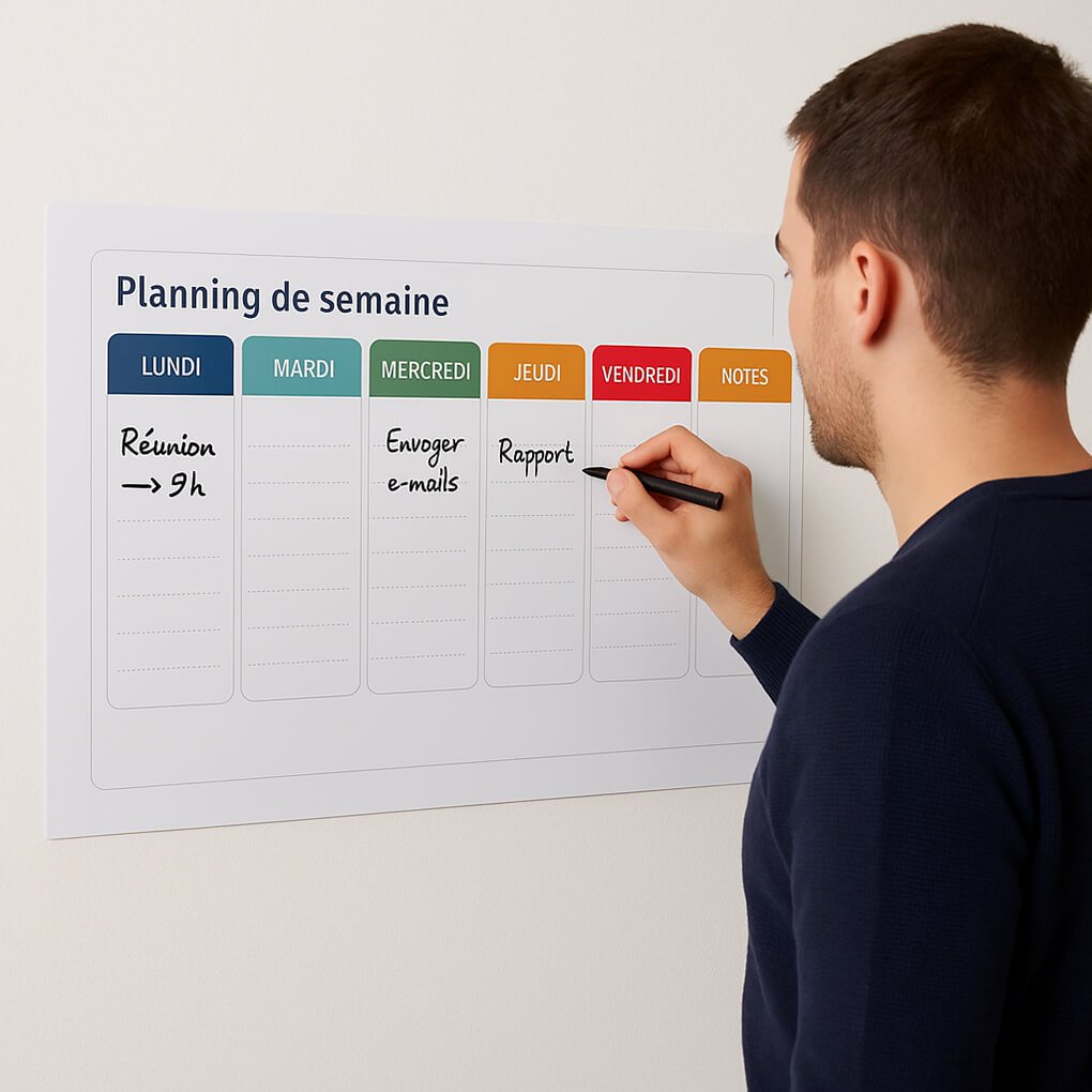 feuille ferreuse personnalisée autocollante A3