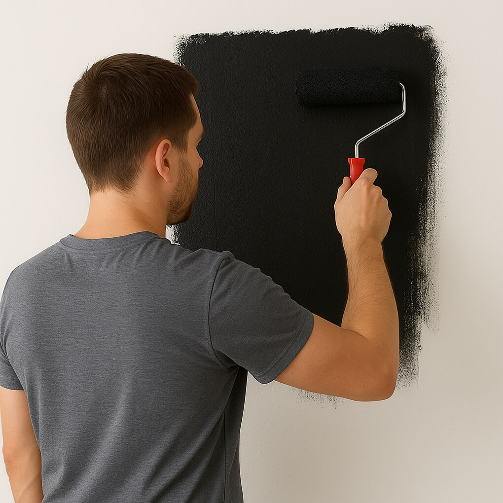 peinture aimantée noire