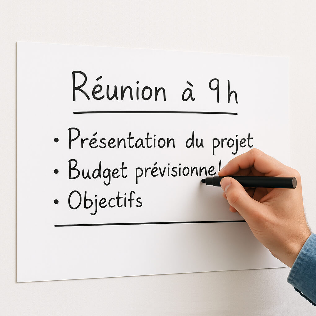 plaque ferreuse effaçable A3
