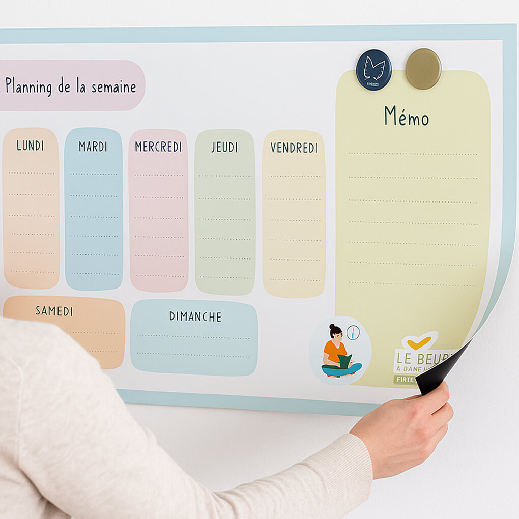 Feuille ferreuse personnalisé effaçable 100x60cm (verso autocollant) 48 Feuille ferreuse personnalisé effaçable 100x60cm (verso autocollant) – Image 3
