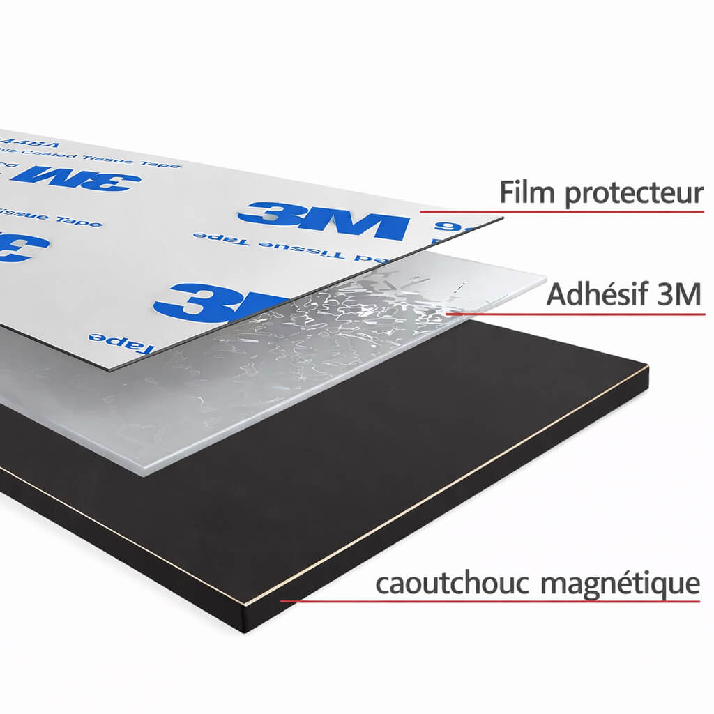 Bande magnétique autocollante 50mm x 2mm x 10mètres adhésif 3M 48 Bande magnétique autocollante 50mm x 2mm x 10mètres adhésif 3M – Image 3